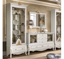 Комод в гостиную Стелла (белый золото)