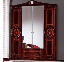 Четырехстворчатый шкаф для одежды Роза (могано)