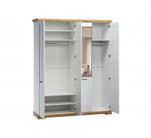 Четырехстворчатый шкаф для одежды СК-8 (СА/ОРН) Кантри с зеркалом